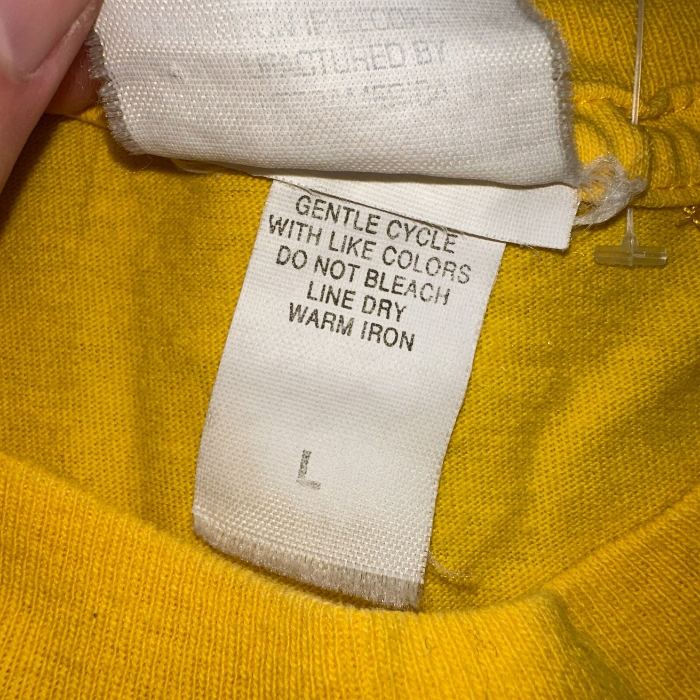 Carnival Fascination Yellow VTG T Shirt Travel Sail Boats Single Stitch Large