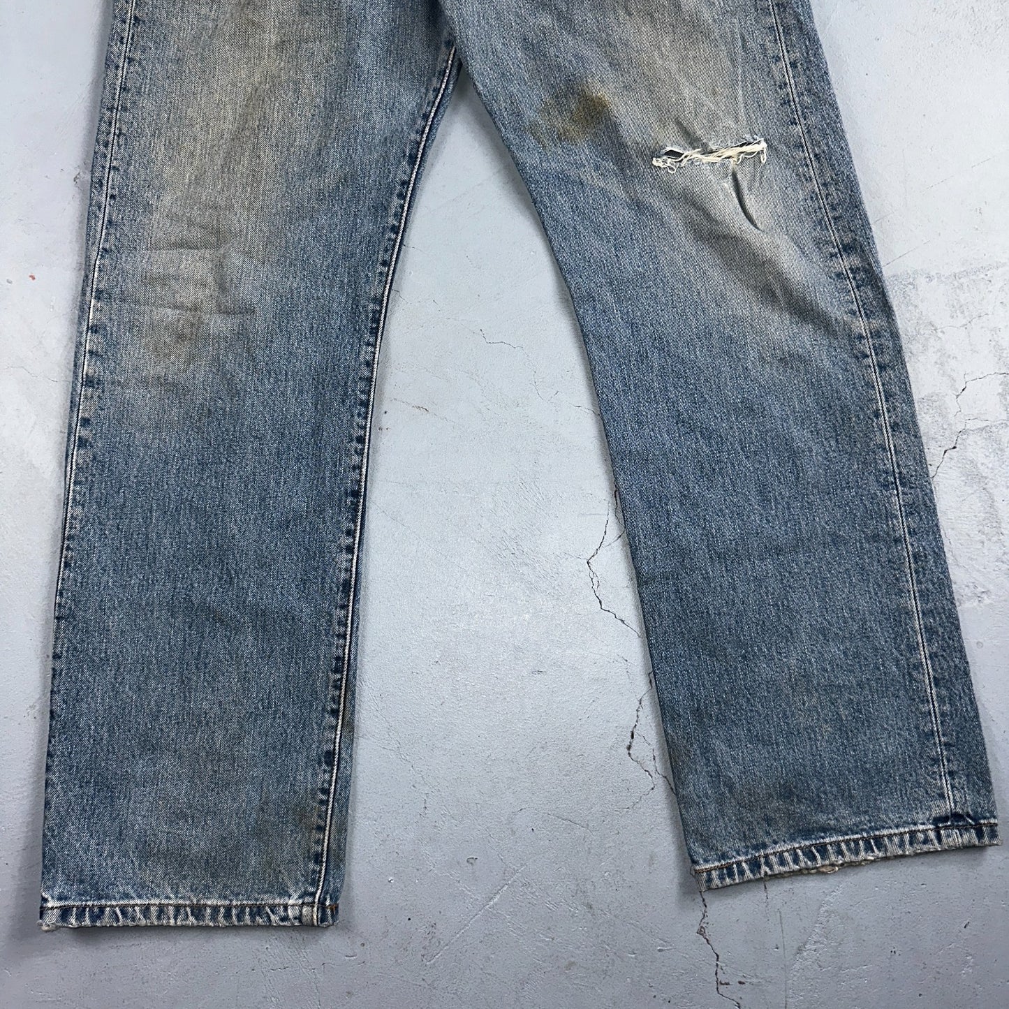 Levis 501 Vintage Y2K 90s XX Straight Leg Jeans Blue Light Wash 36x32 Act 33x30