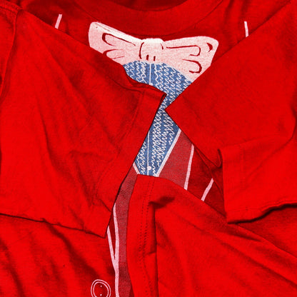 Tuxedo 1980s VTG T Shirt Red Touch of Gold USA Funny Humor Joke Tee Suit Fun