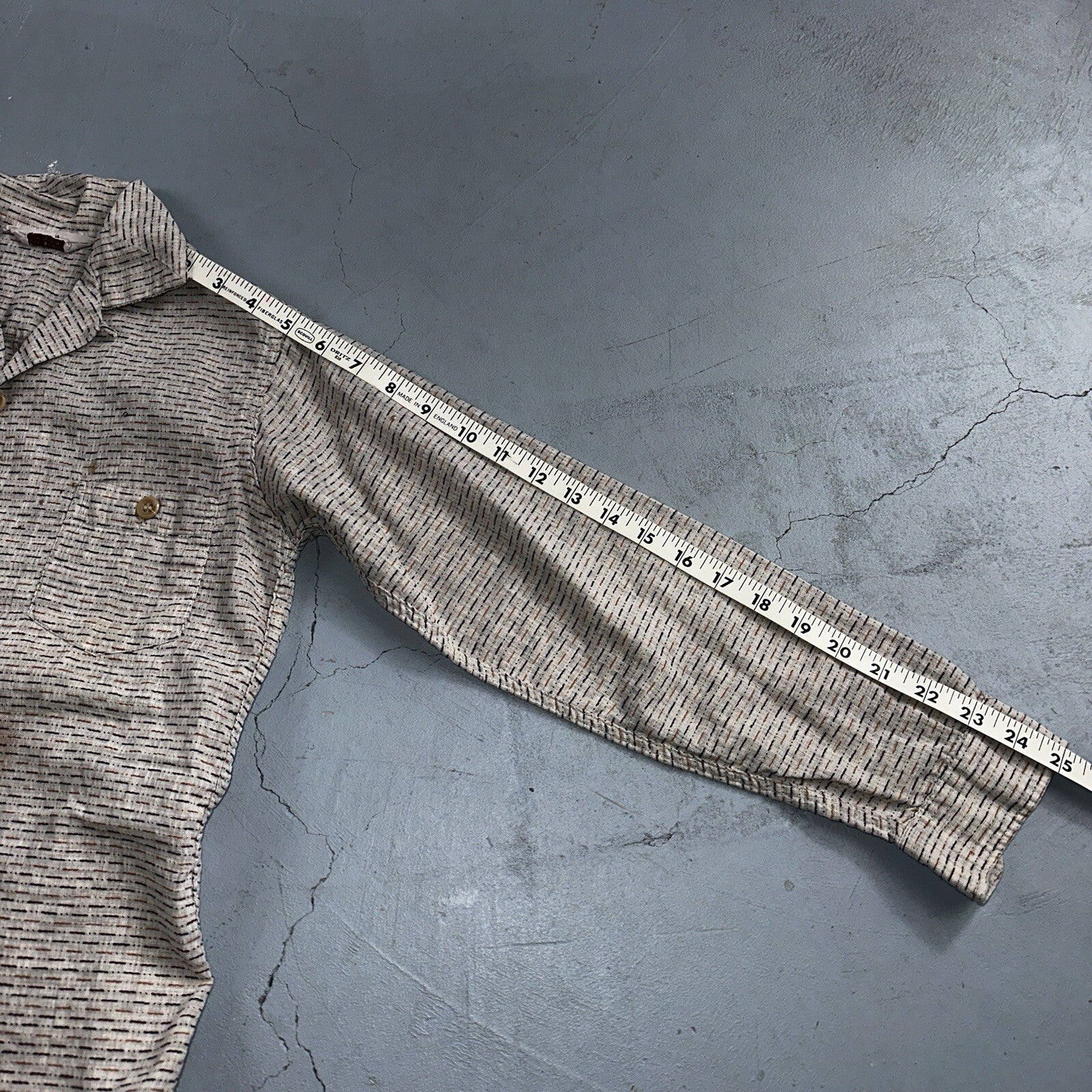 VTG 50s 60s Towncraft Penneys Loop Collar Button Up Shirt Rockabilly Boys 14 Kid