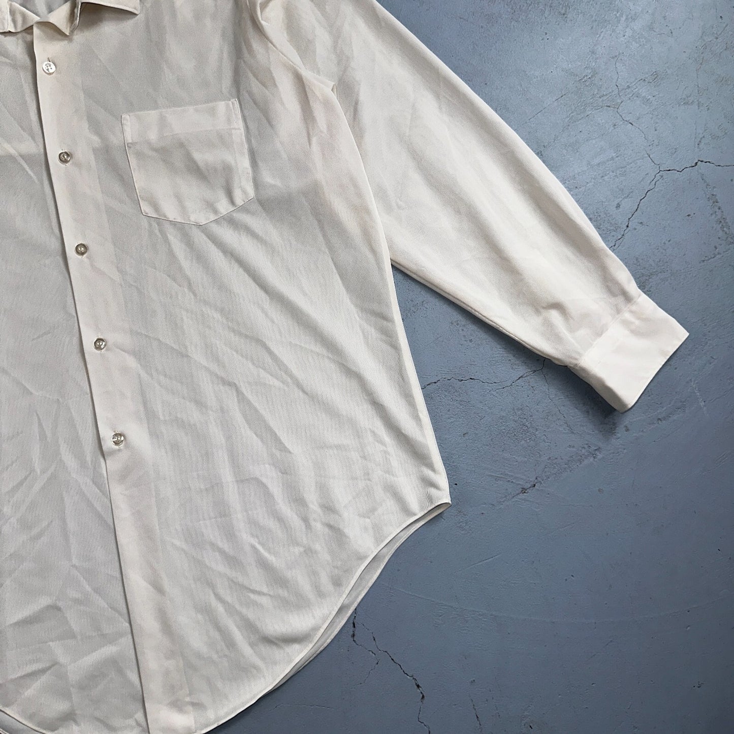 Vintage 60s Brent Shirt Tetoron Polyester Atomic Rockabilly Men 1960s Plain