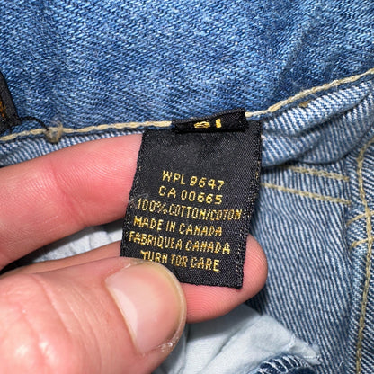 Vintage 90s Eddie Bauer Medium Wash Relaxed Fit Denim Jeans Womens 16 29x34