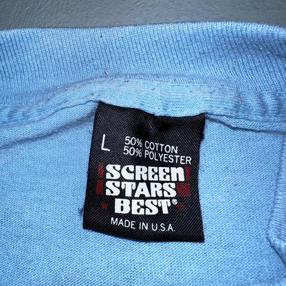 Motorcycle Ninja 80s VTG T Shirt Single Stitch Take Off Fly Movie Promo Graphic