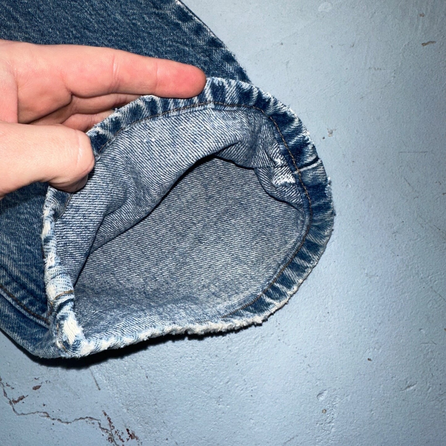 Levis 517 Vintage 80s USA Orange Tab Bootcut Flare Blue Worn Jeans Act 32x34