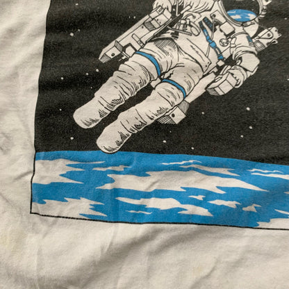 Astronaut 90s Vintage T Shirt Single Stitch Earth Day Space Tesla Cool Fly Rap