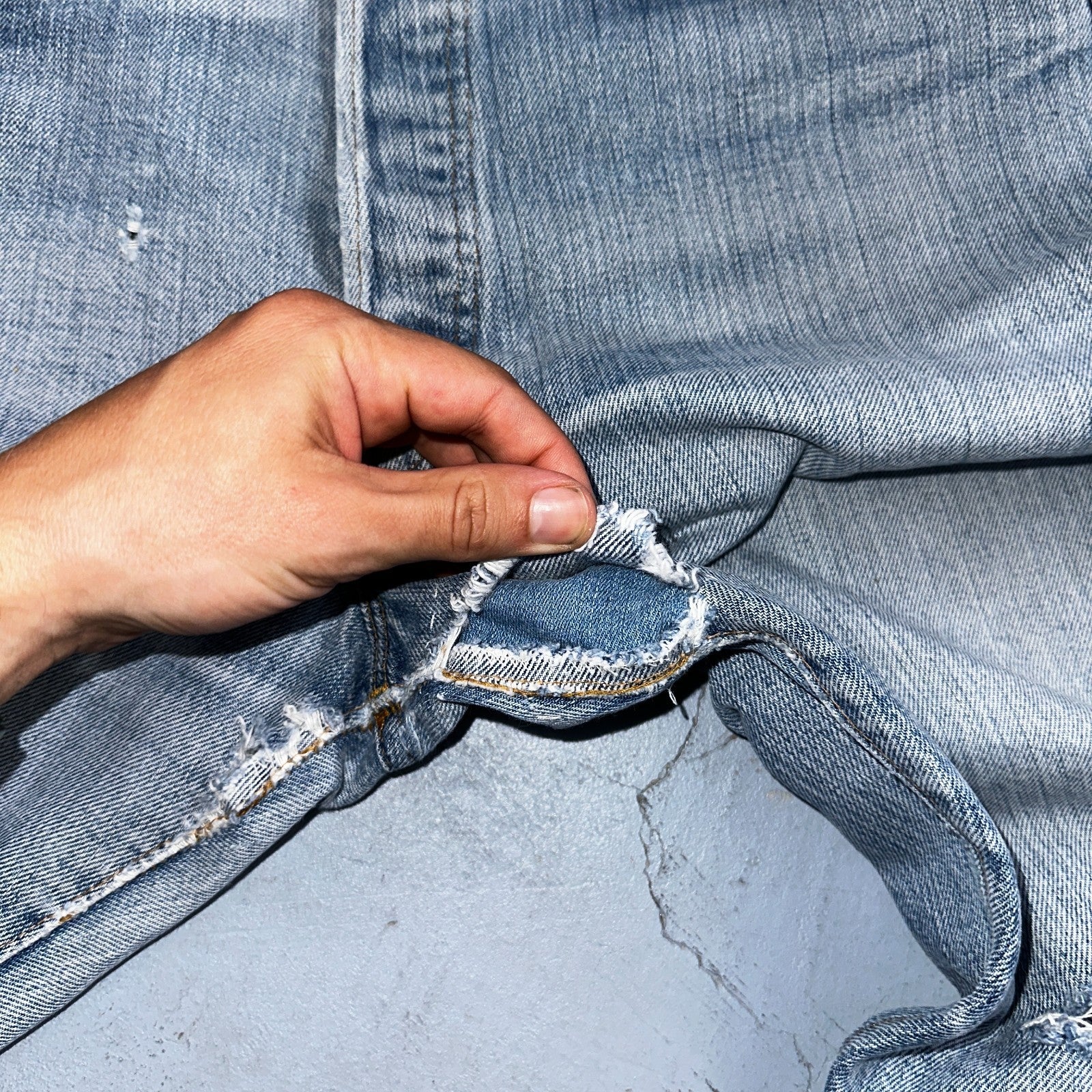 Levis 501 Vintage 80s Redline Selvedge USA XX Jeans Light Wash 36x36 Act 34x30