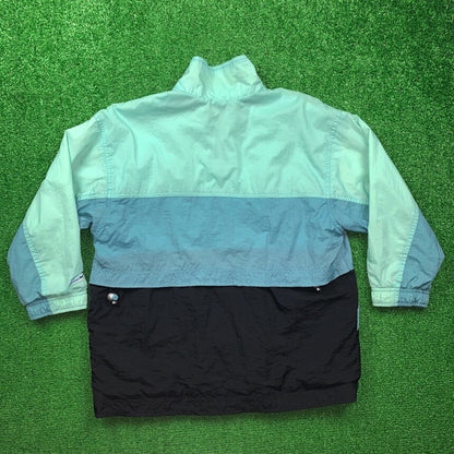 Vintage Nike Windbreaker Womens Jacket Teal 90s Running Cool Track Cute Blue 