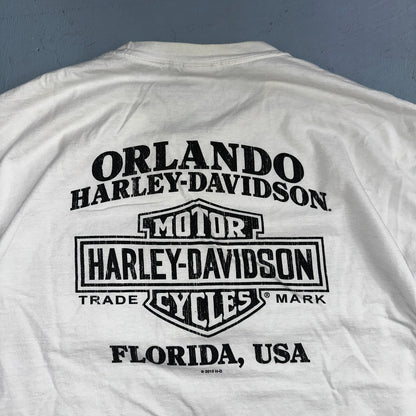 Harley Davidson Orlando Flordia VTG T Shirt Motorcycle Bike Graphic Y2K Ride
