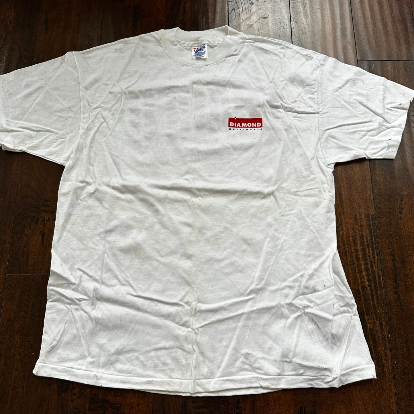 Diamond LOADED Multimedia Vintage T Shirt 90s Hanes Single Stitch Rap Funny