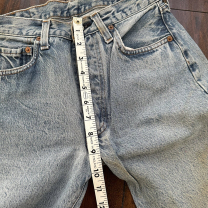 Levis Vintage 80s Redline Selvedge USA 501 XX Jeans 66 30x36 Light Wash Ac 26x31