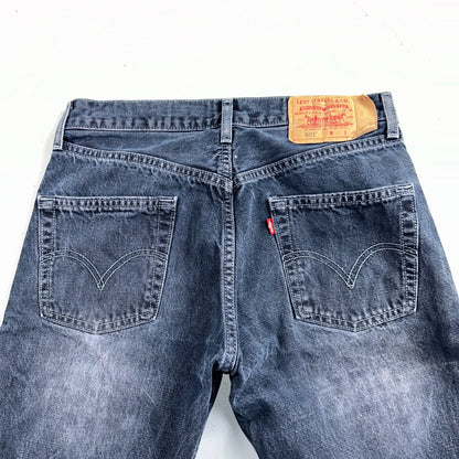 Levis 501 Vintage 90s Mexico Straight Leg Jeans 30x32 Y2K Dark Wash Act 29x31