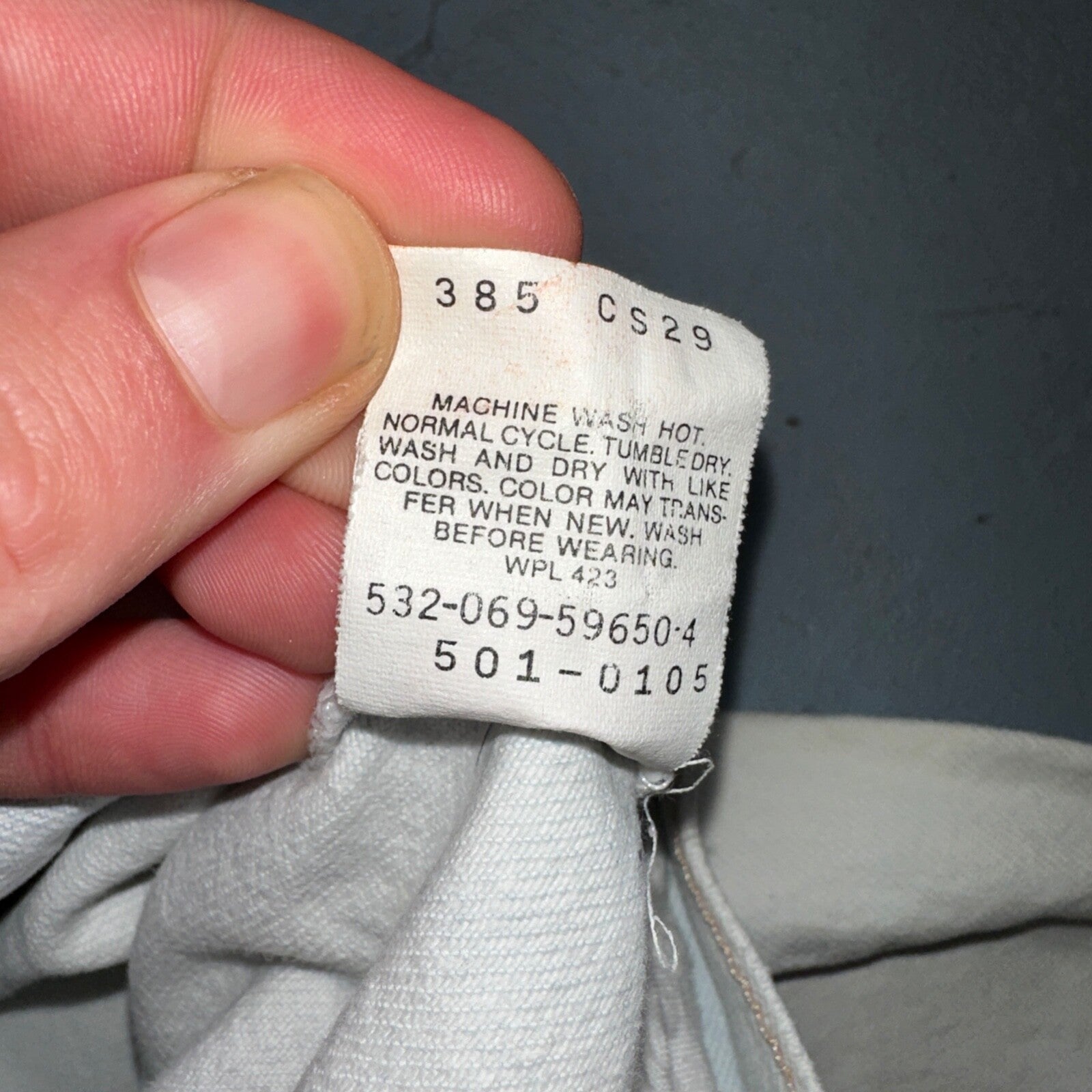 Levis 501 Vintage 90s USA XX Straight Leg Jeans White Light Wash 32x30 Act 30x26