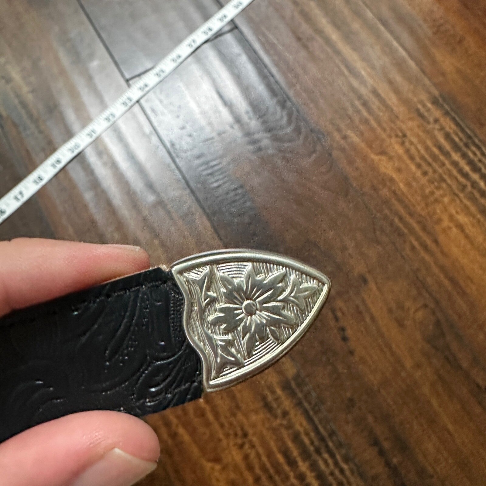 VTG Silver Old Western Ranger Belt Buckle Cowboy Womens? Rockabilly