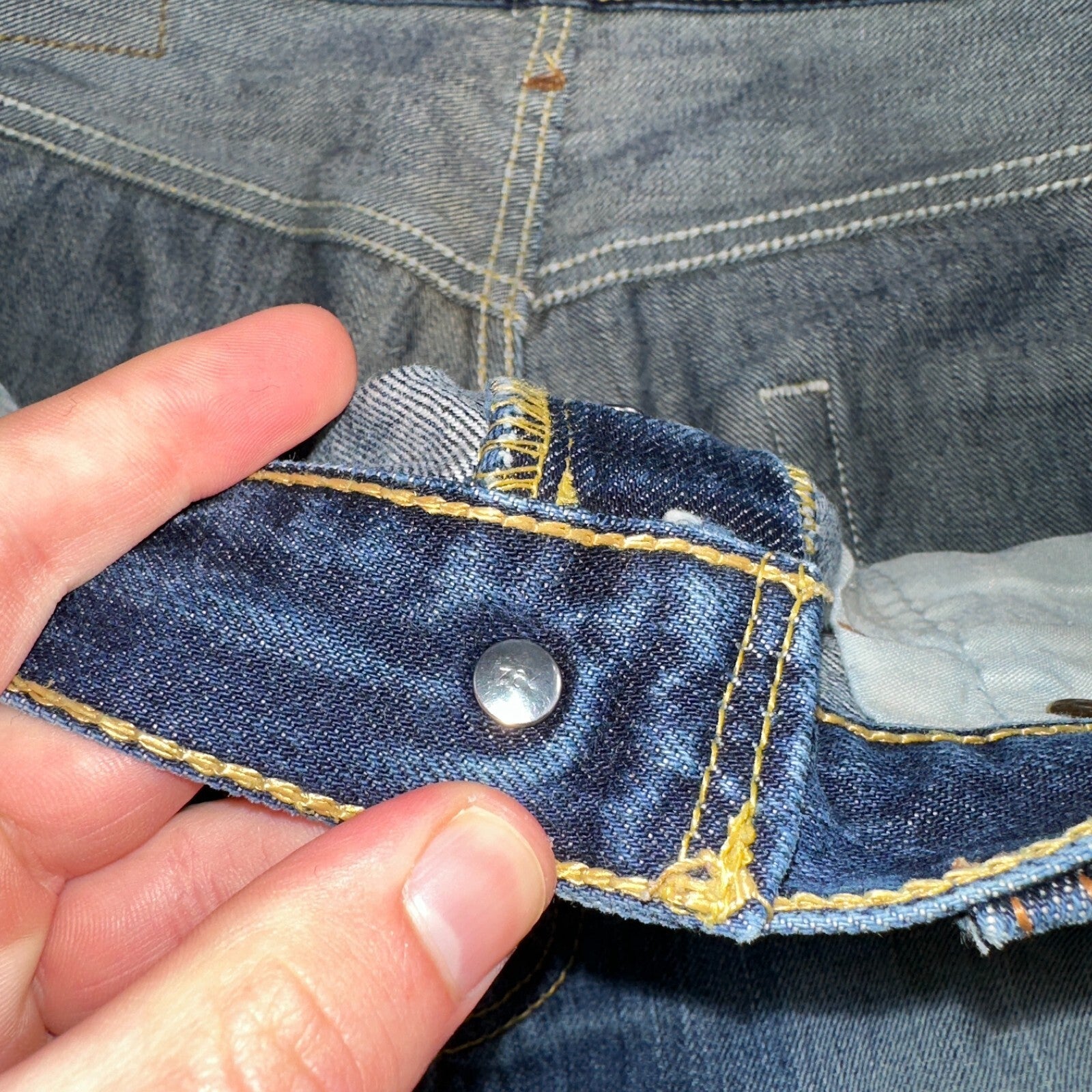 Levis 501 Vintage Y2K XX Straight Leg Jeans Blue Med Wash 34x34 Act 32x30