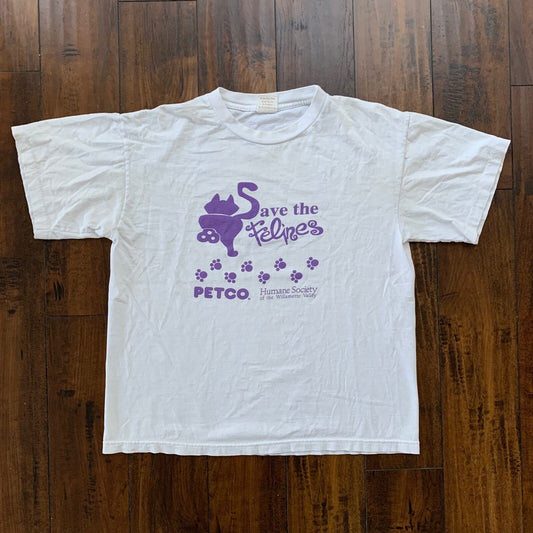 Cats Animals Pet Lover Vintage T Shirt Y2K 90s Cute Funny Humor Petco Felines 