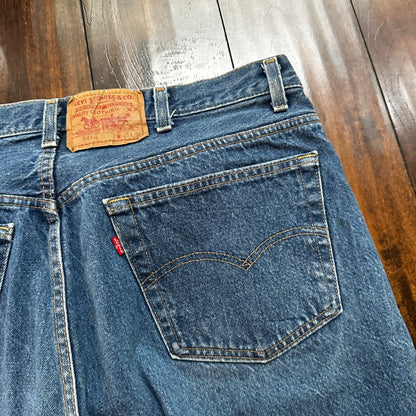 VTG 90s Levis 501 Button Fly 40x36 USA Tag Jeans Straight Wash Blue XX Act 36x32