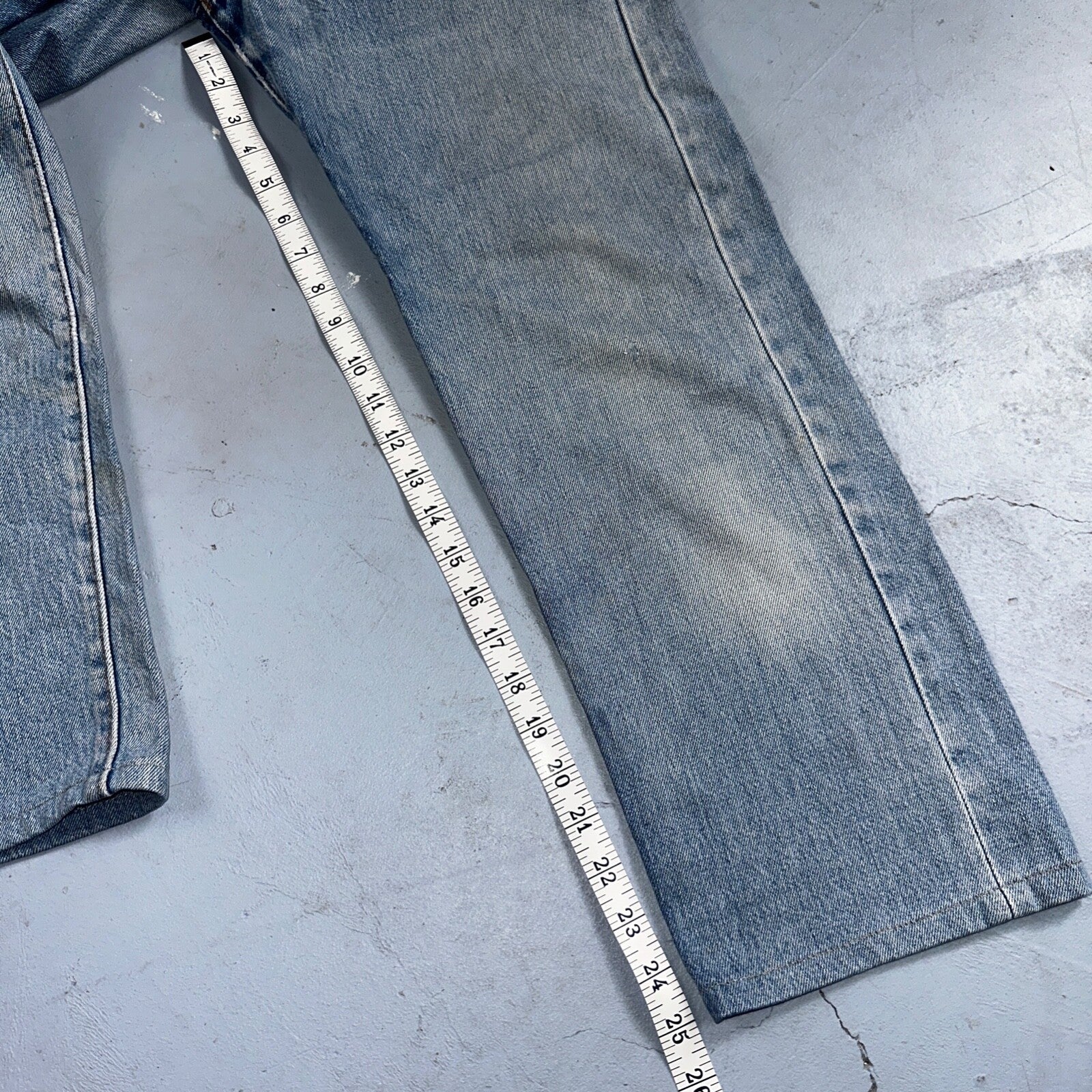 Levis 501 Vintage 80s Redline Selvedge USA XX Jeans Light Wash 30x36 Act 29x25