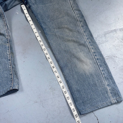 Levis 501 Vintage 80s Redline Selvedge USA XX Jeans Light Wash 30x36 Act 29x25