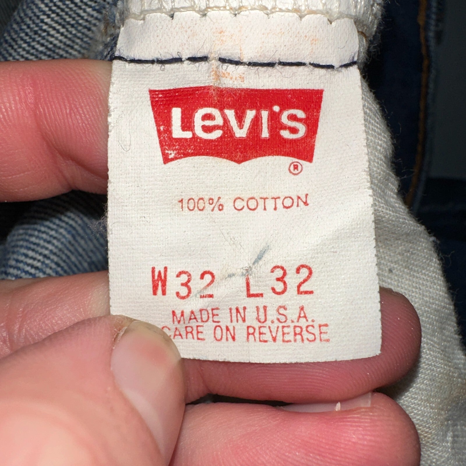 Levis 517 Vintage 90s USA Orange Tab Bootcut Flare Blue Worn Jeans Thrash 32x32