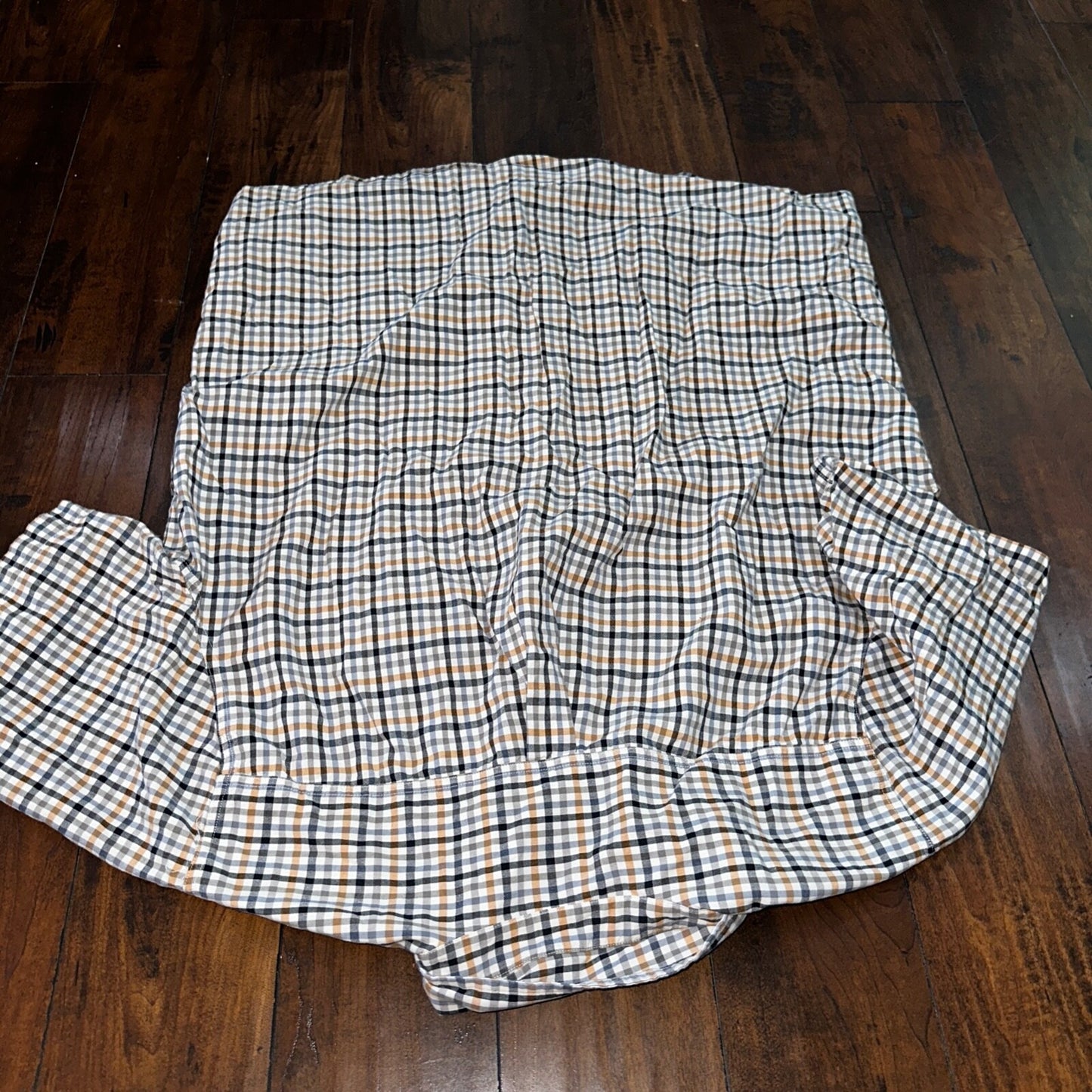 Carhartt Mens Size 2XL Relaxed Fit Blue Check Button Down Up Short Sleeve Shirt