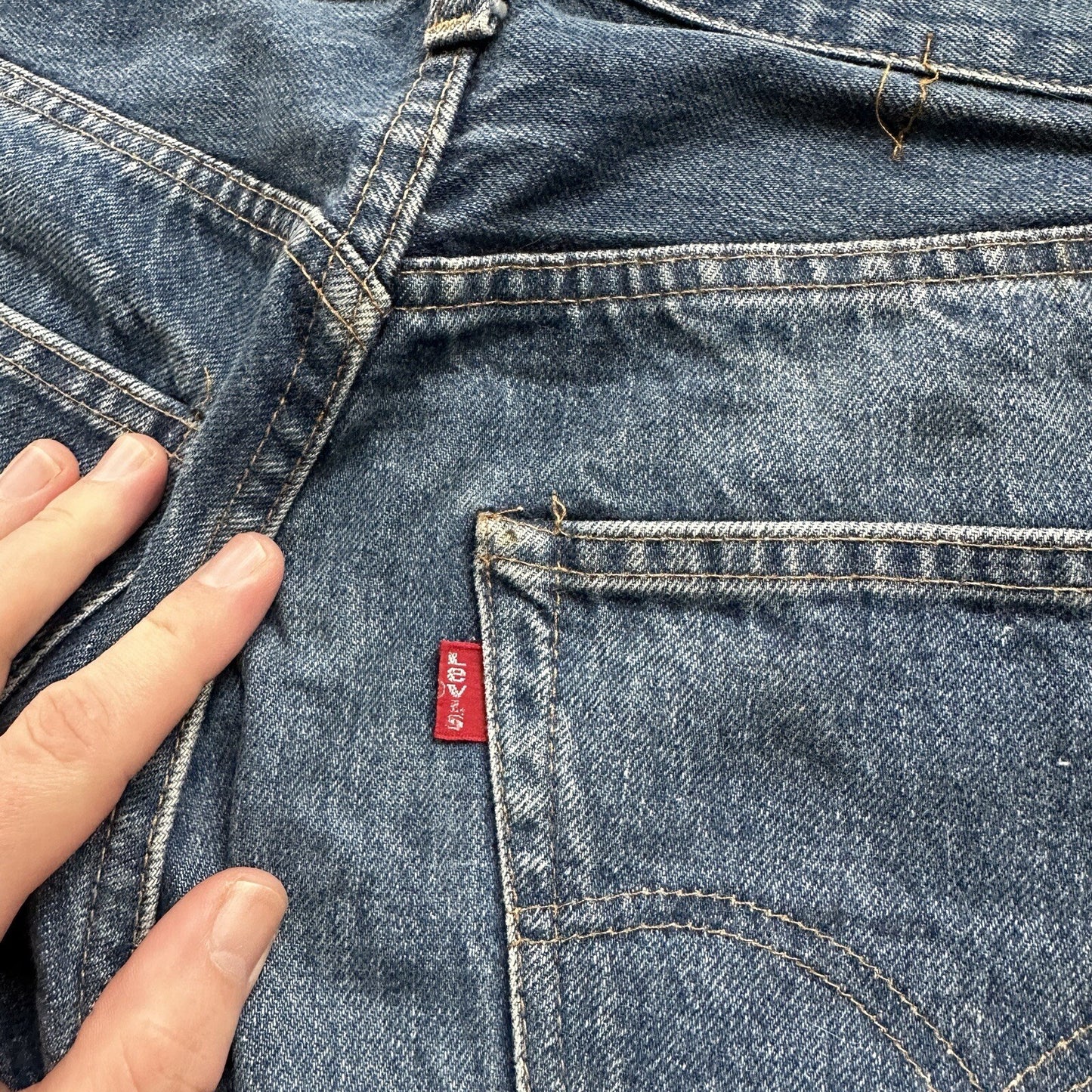 Levis Vintage 80s Redline Selvedge USA 501 XX Jeans 66 70s 32x34 Act 30x26