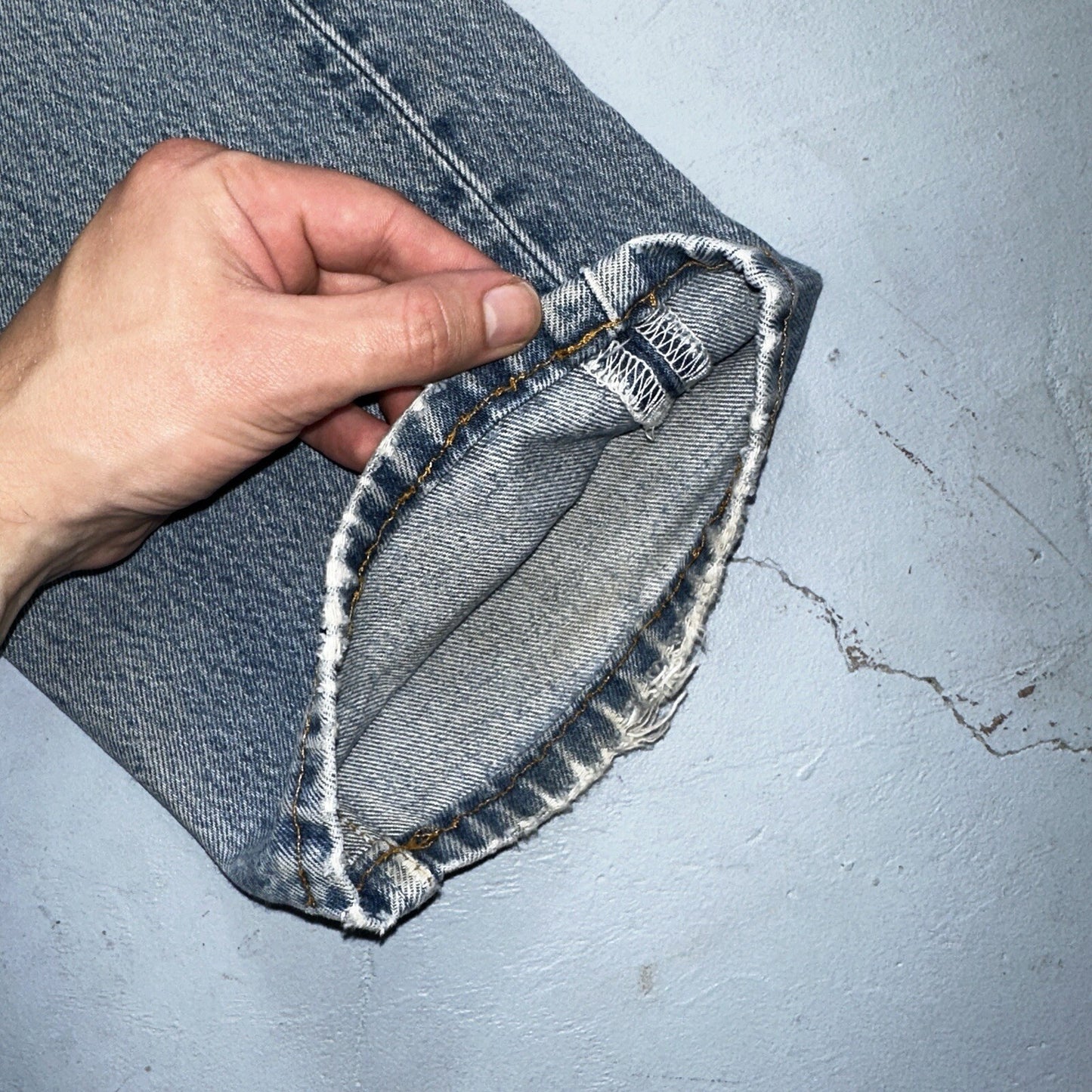 Levis 501 Vintage 90s Mexico Straight Leg Jeans 34x32 Y2K Light Wash Act 33x27