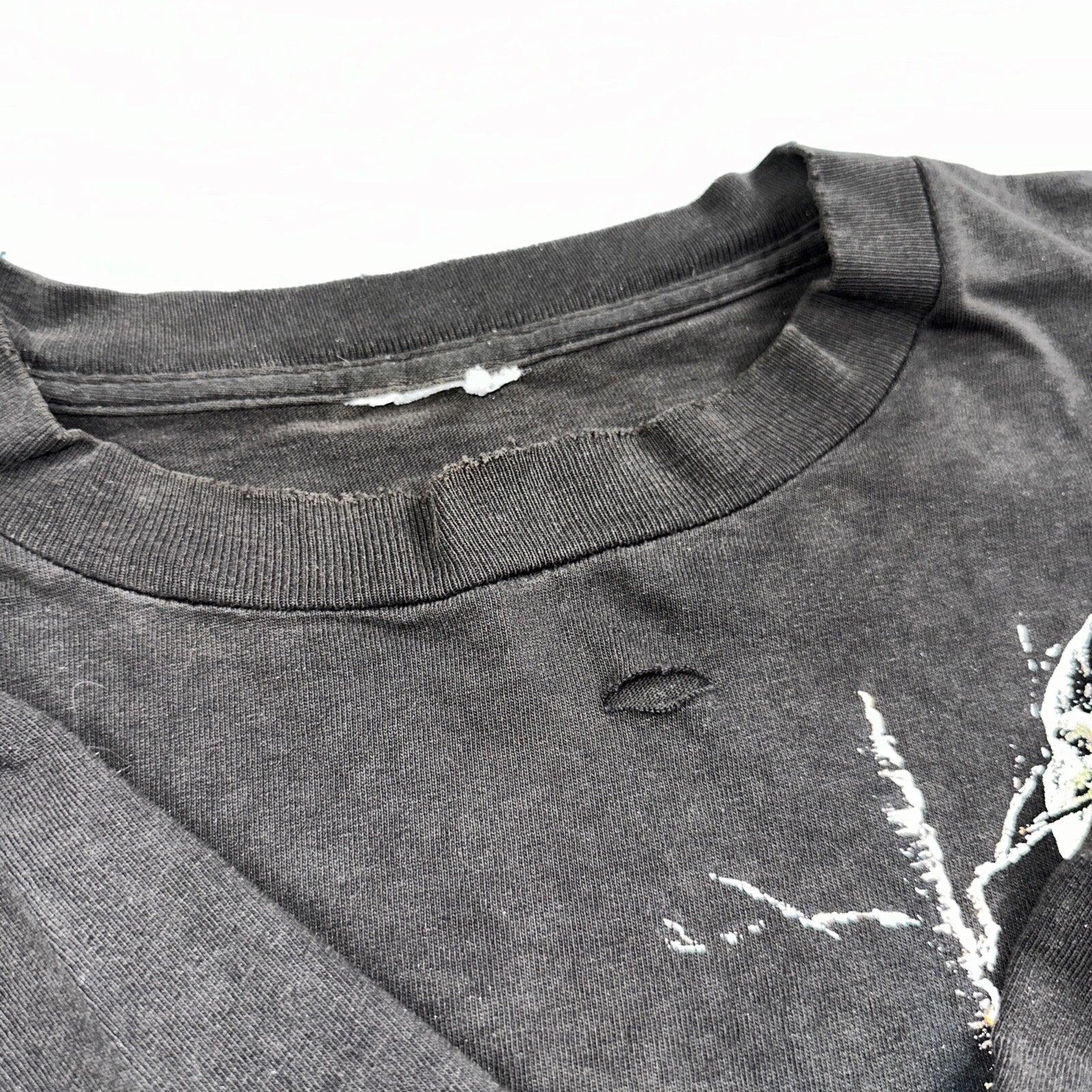 Vintage Wolf Pack Wolves Nature Animals Art Graphic Thrashed T-Shirt Black 90s