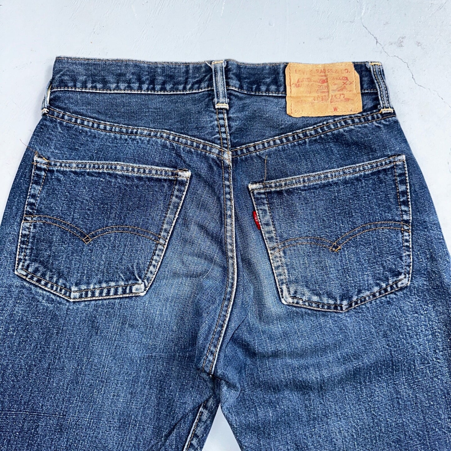 Levis 501 Big E Vintage 60s Redline Selvedge USA XX 1960s Jeans SKINNY Act 27X26