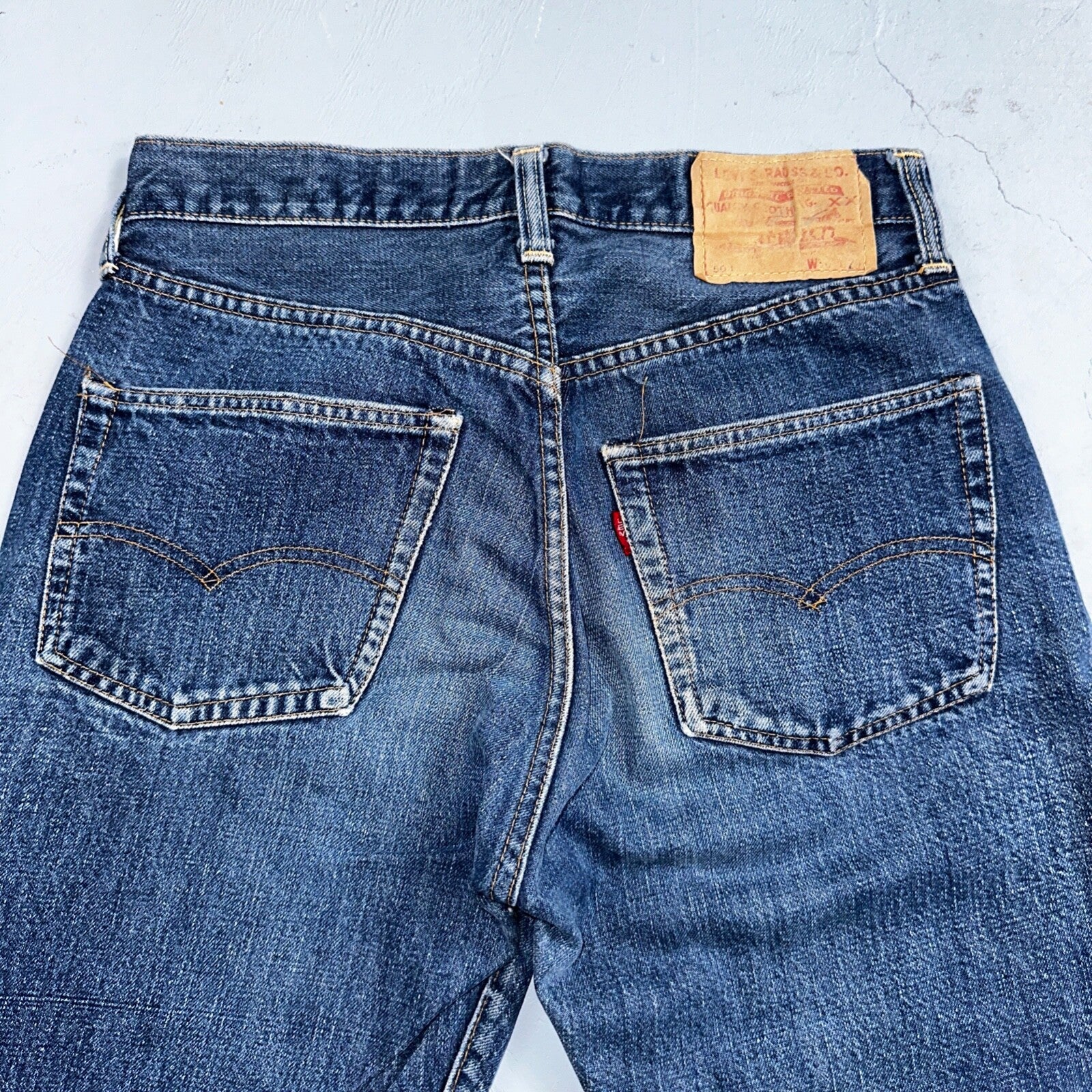 Levis 501 Big E Vintage 60s Redline Selvedge USA XX 1960s Jeans SKINNY Act 27X26