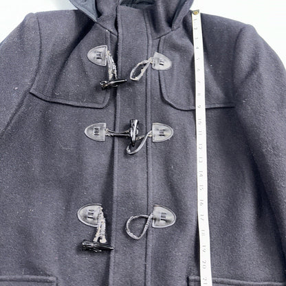 L.L. Bean Men S US Navy Anchor Collection Toggle Wool Pea Coat Jacket USA VTG