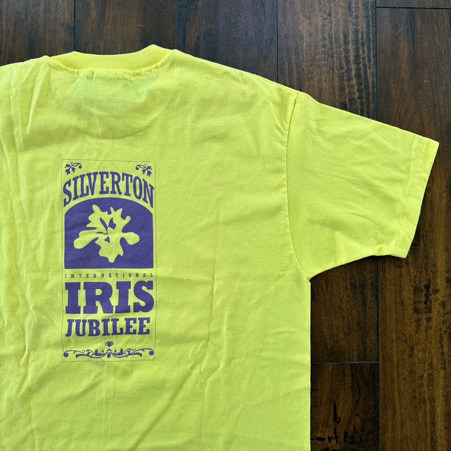 Oregon Silverton Vintage T Shirt Yellow Blank Front Jubilee Sports Hanes 80s