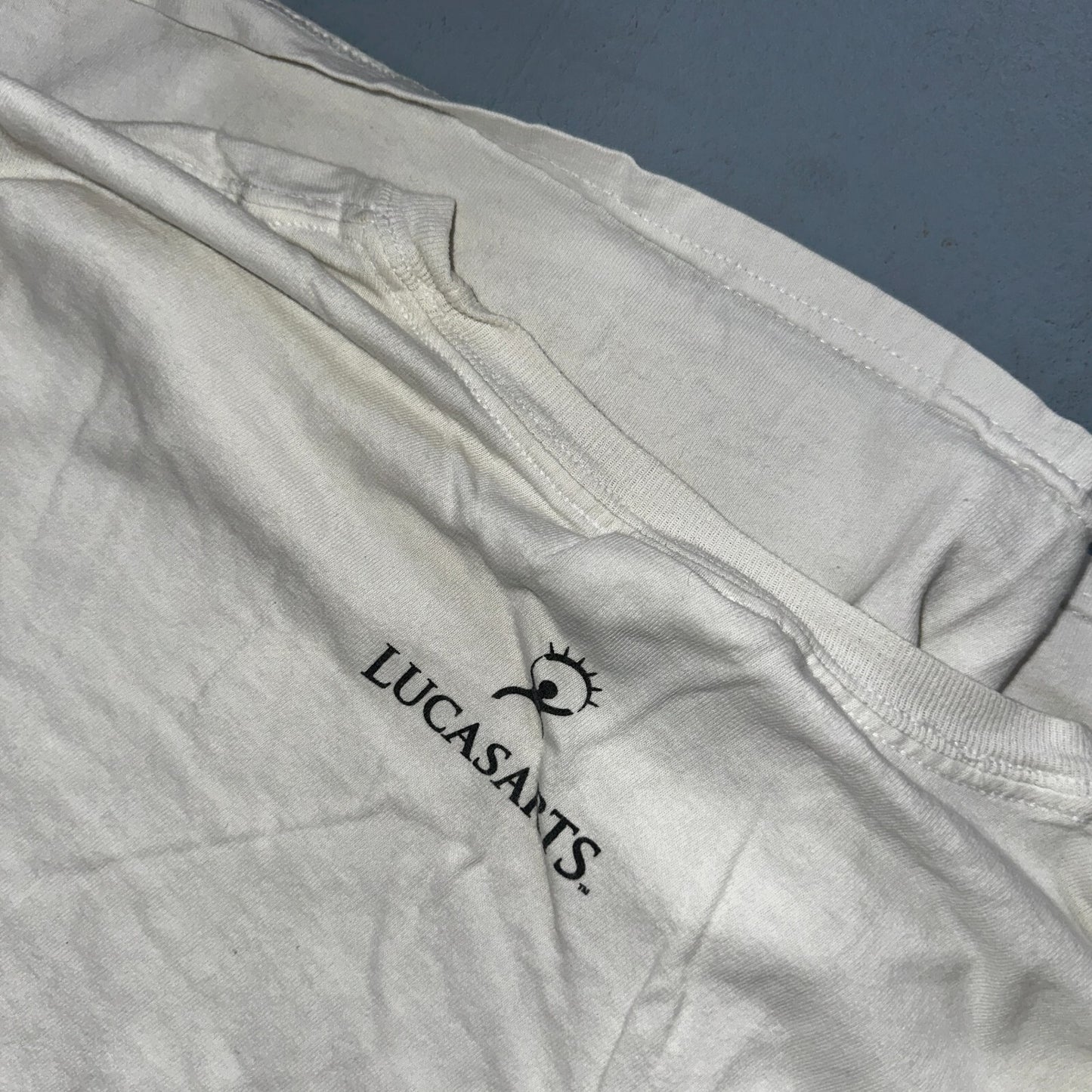 Star Wars The Force Unleashed Promo T Shirt Mens Size XL White Lucasarts