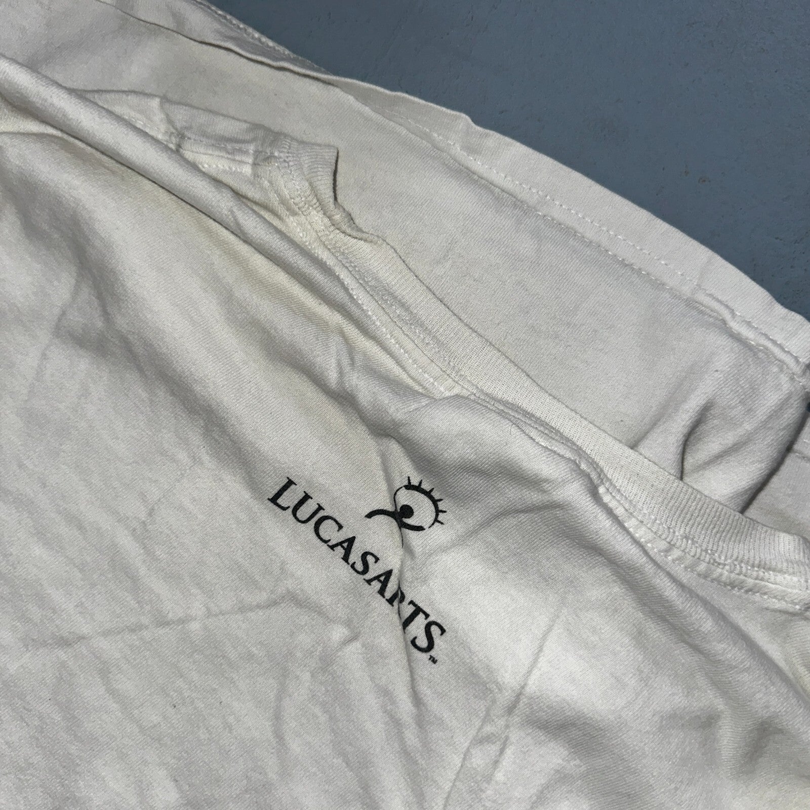 Star Wars The Force Unleashed Promo T Shirt Mens Size XL White Lucasarts