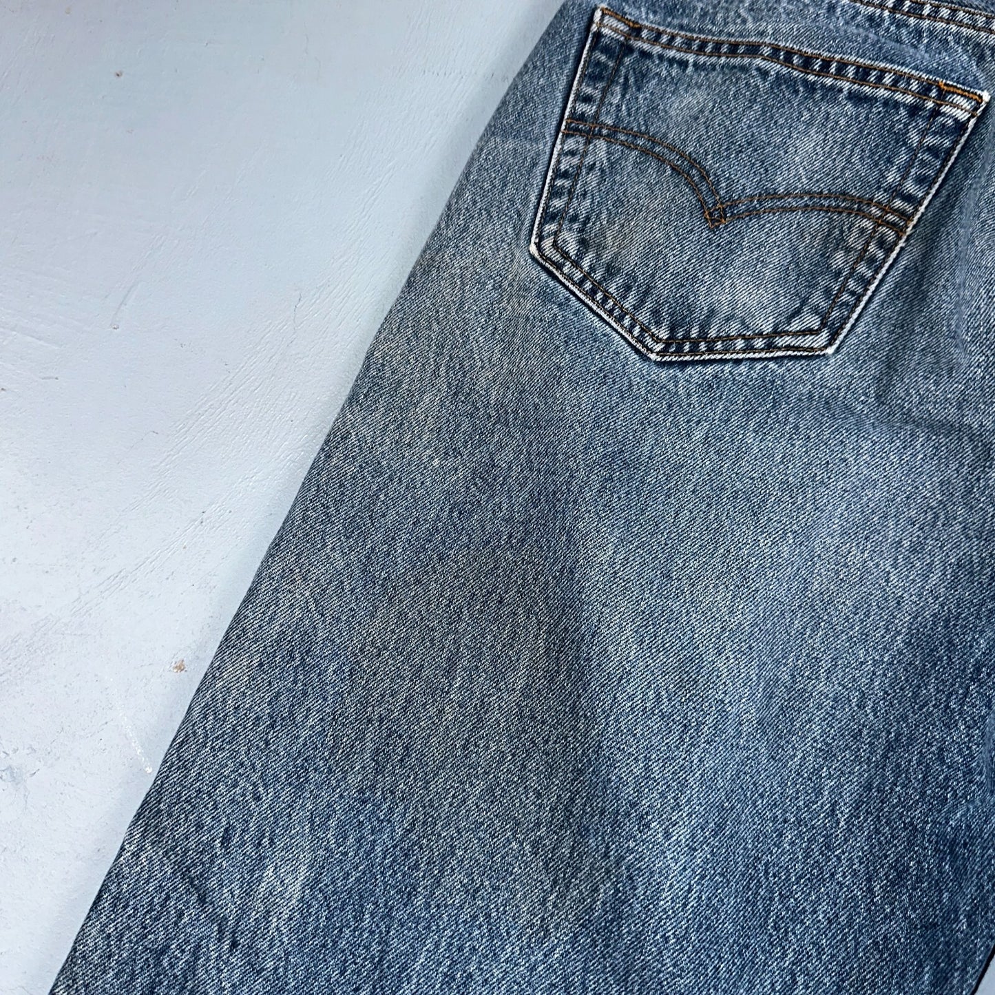 Levis 501 Vintage 90s XX Straight Leg Jeans Y2K Blue Med Wash 36x38 Act 34x33