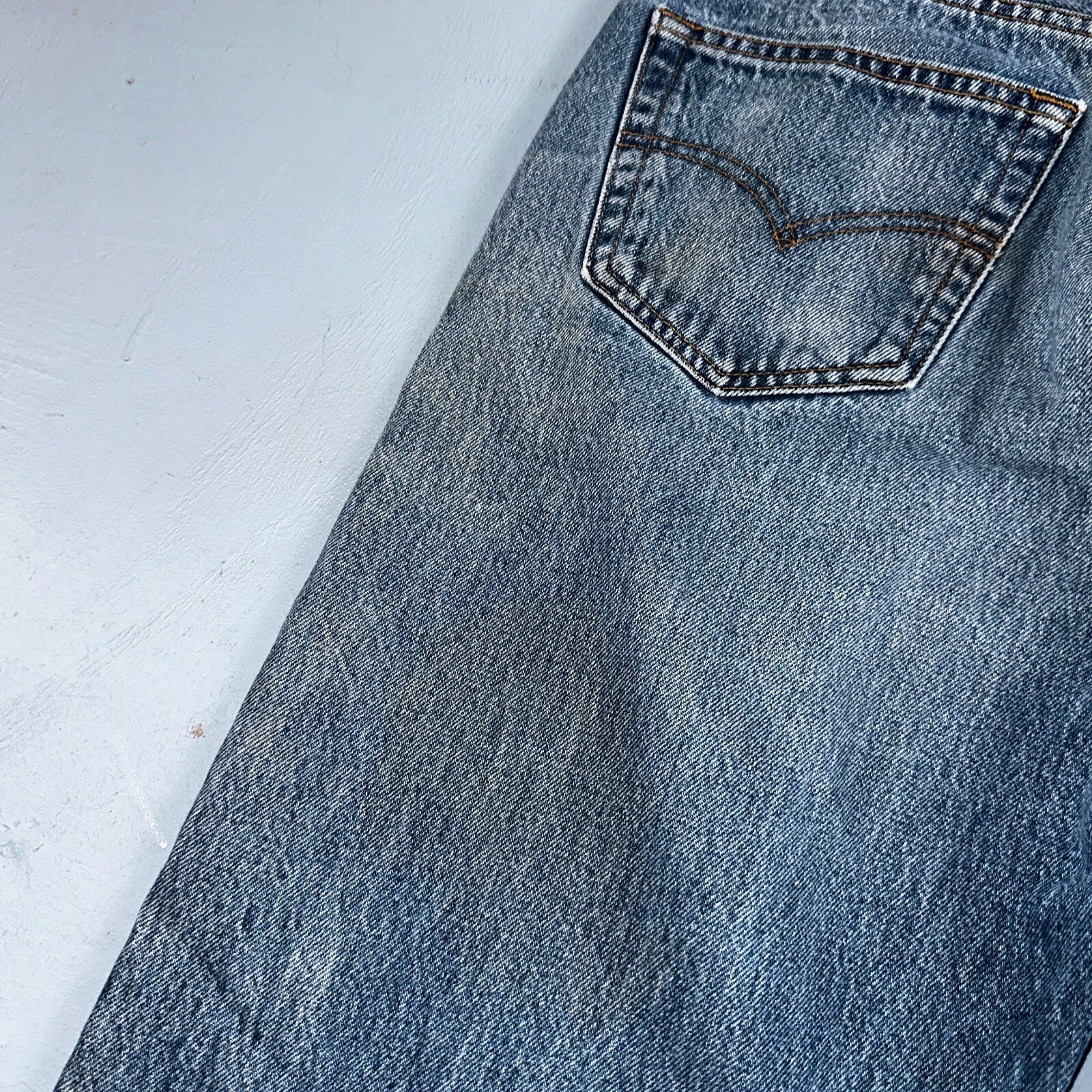 Levis 501 Vintage 90s XX Straight Leg Jeans Y2K Blue Med Wash 36x38 Act 34x33