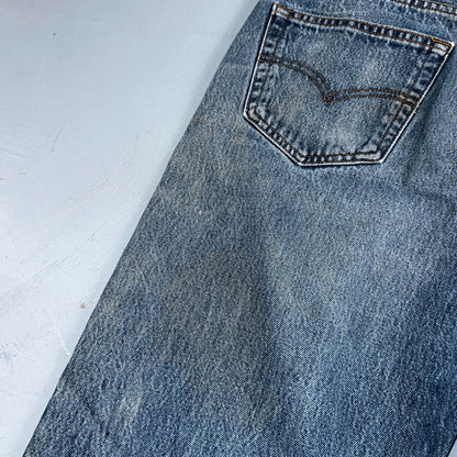 Levis 501 Vintage 90s XX Straight Leg Jeans Y2K Blue Med Wash 36x38 Act 34x33