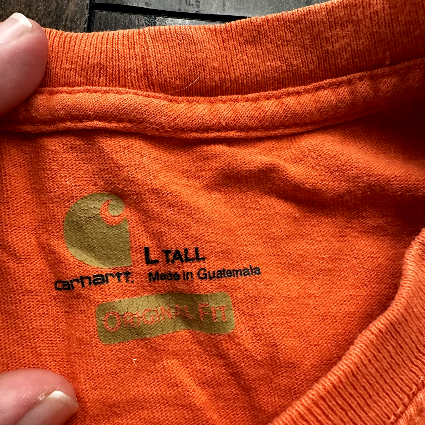 Carhartt Pocket T Vintage Style T Shirt Travis Scott Tan Workwear Y2K Thrashed