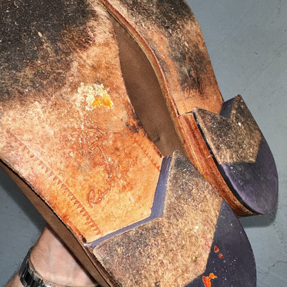 Men’s ROBERT GRAHAM Brown Suede Leather Fashion Loafers Sz 8.5 D