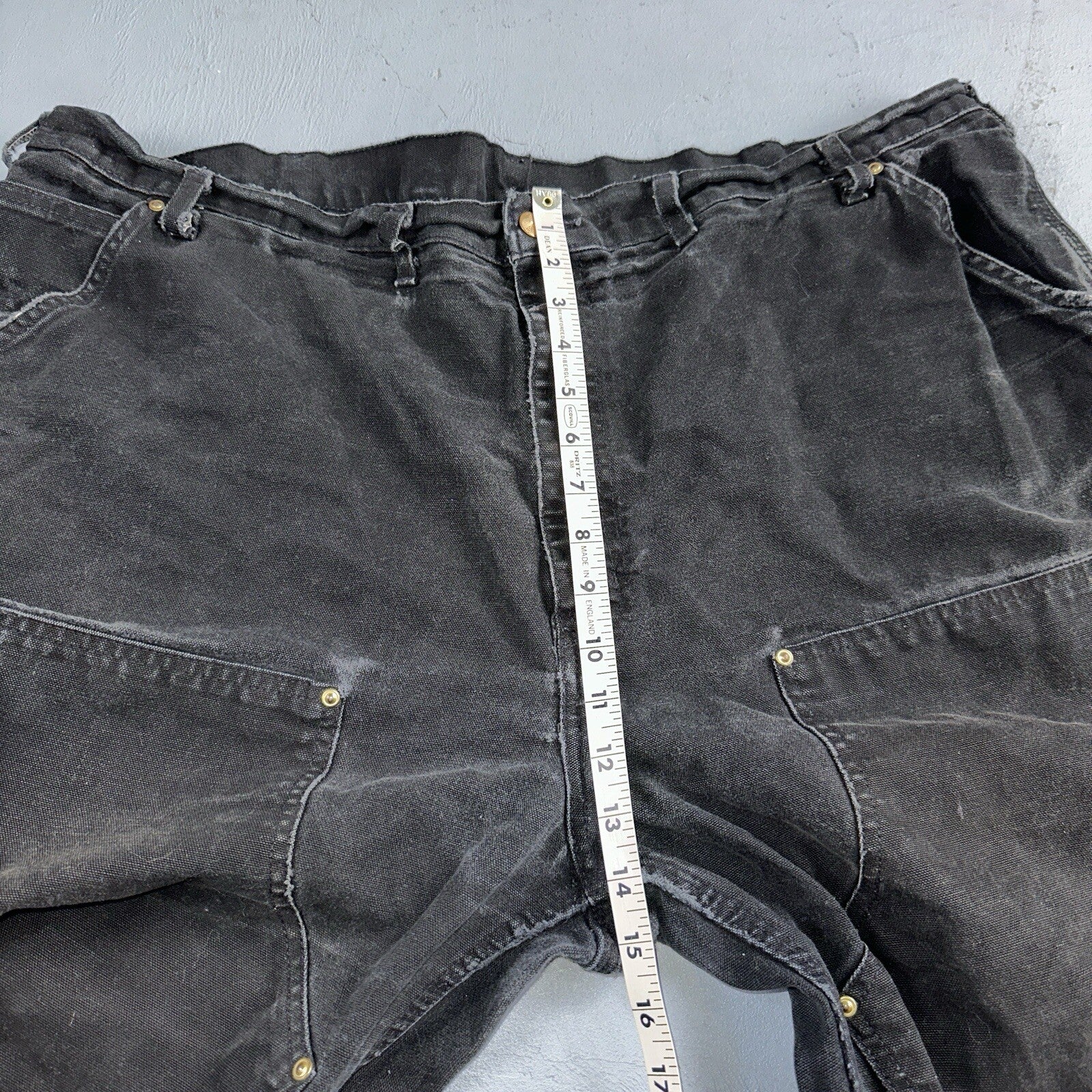 Carhartt VTG Double Knee Carpenter Pants USA B01 BLK Black Act 42x31