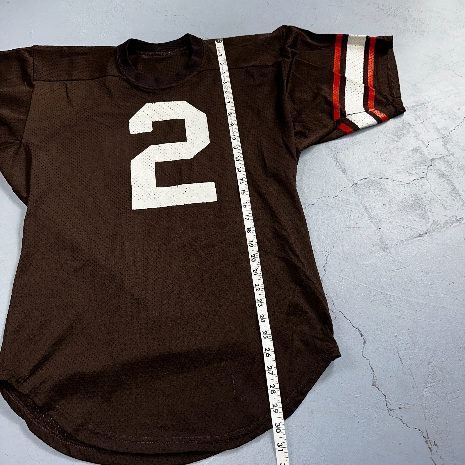 VTG NFL Cleveland Browns 1970s Starter Champion Jersey Football 2 #2 Orange