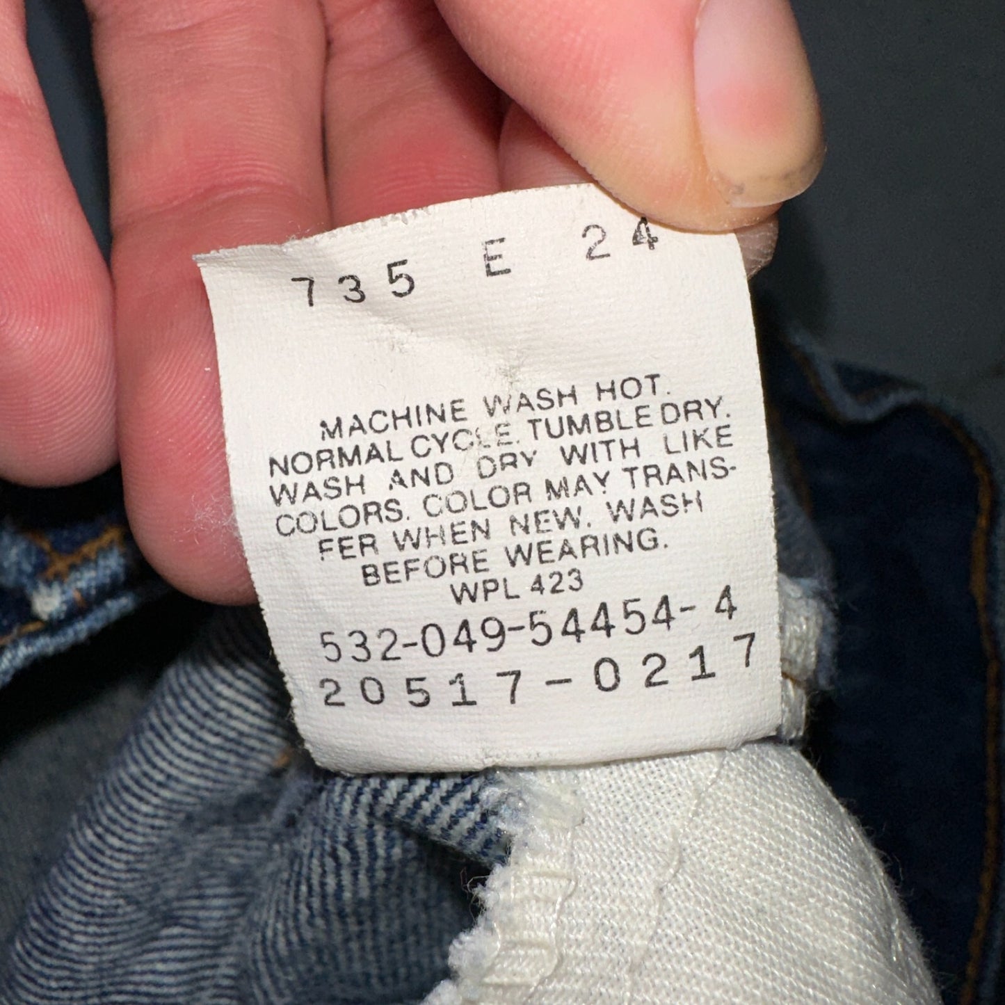 Levis 517 Vintage 90s USA Orange Tab Bootcut Flare Blue Worn Jeans Thrash 32x32