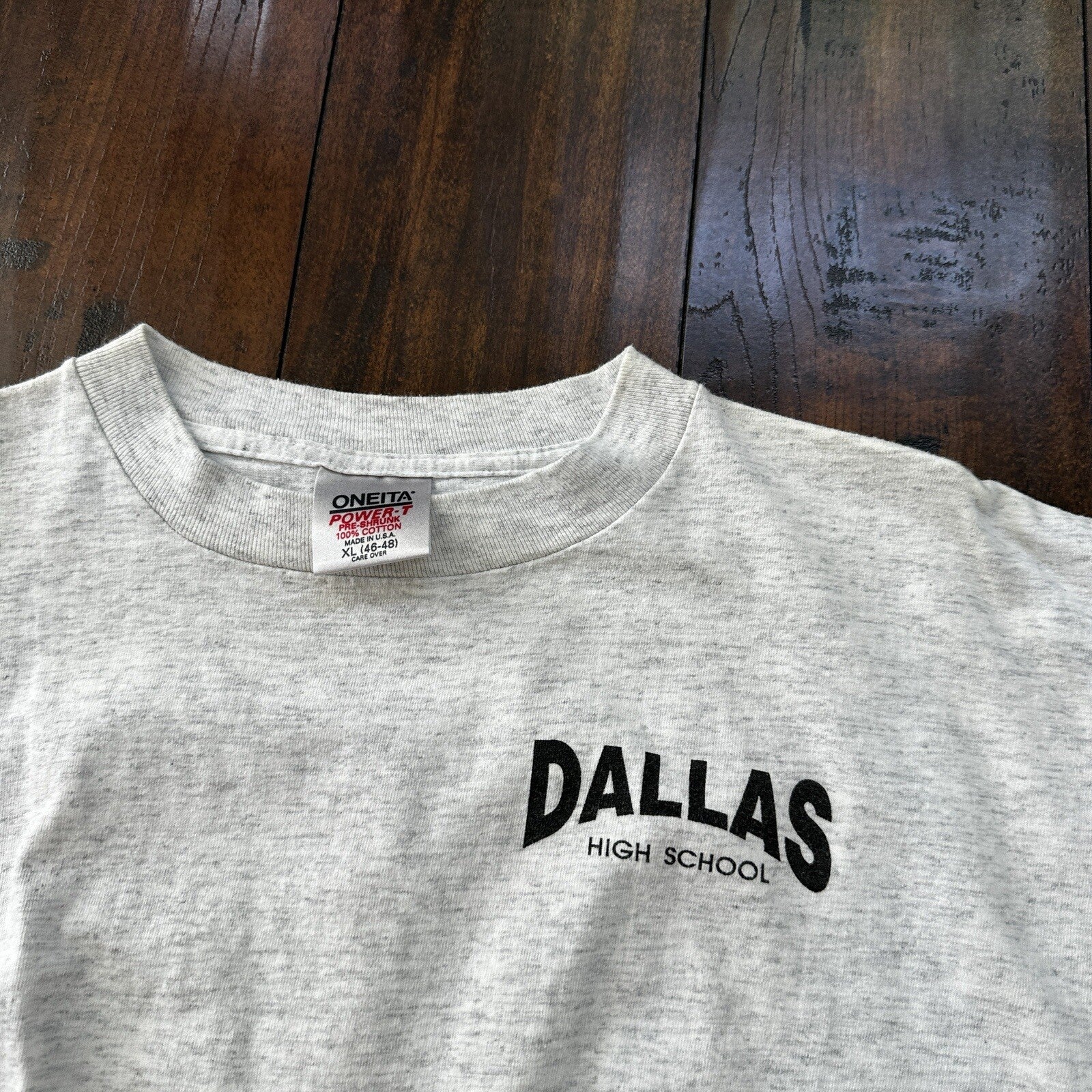 Oneita 90s Lot 2 Vintage T Shirt Dallas Oregon Dragons Basic White Grey Rap