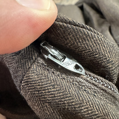 1960s 1970s Brown Striped Sport Jacket VTG Mens Suit 44 33x32 Rockabilly Wool