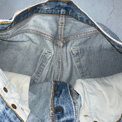 Levis 501 Vintage 90s XX Straight Leg Jeans Blue Light Wash 33x32 Act 31x24