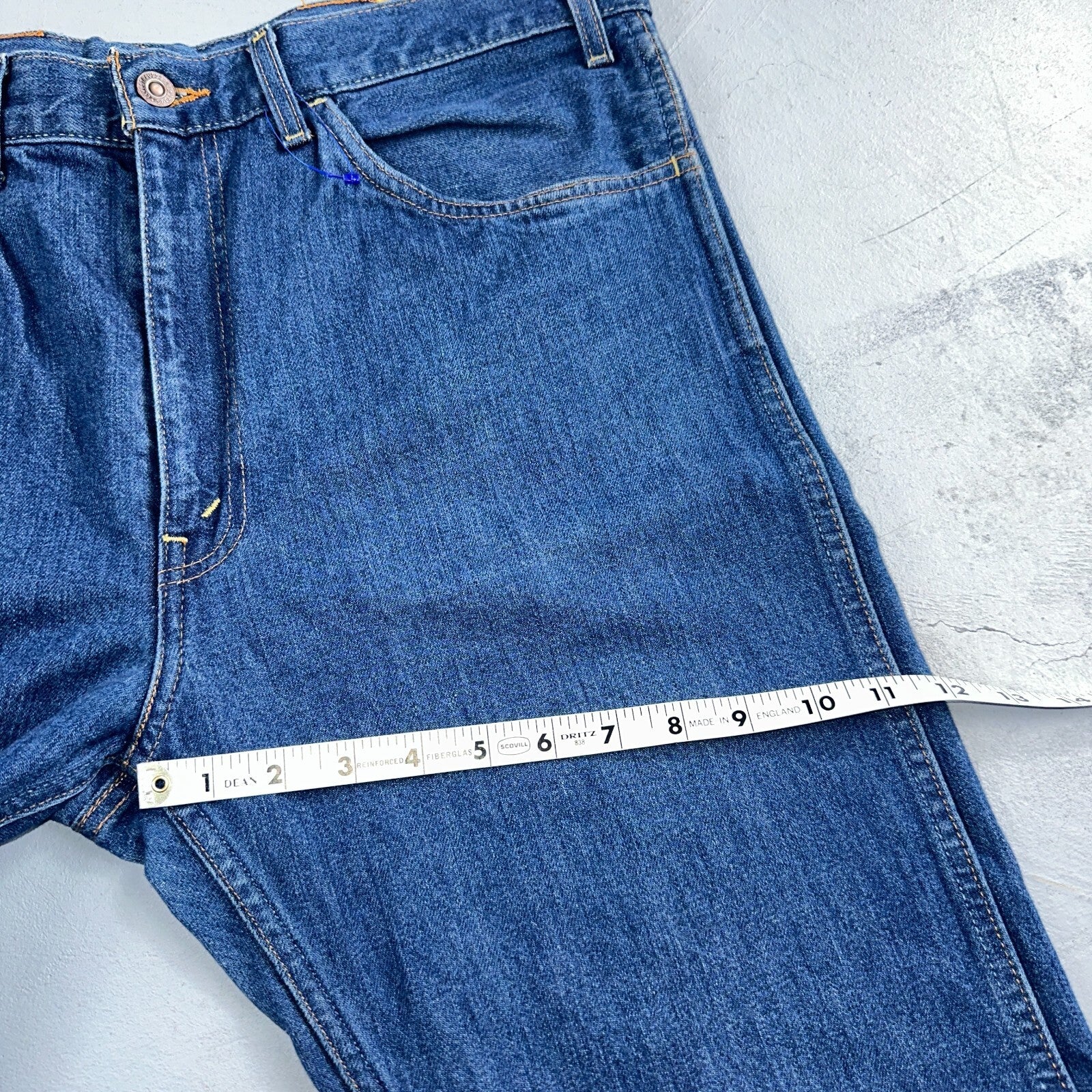 Levis 605 Vintage LVC Orange Tab Slim Blue Med Wash Y2K 36x34 Jeans Act 36x32