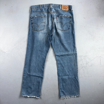 Levis 501 Vintage Y2K 90s XX Straight Leg Jeans Blue Light Wash 38x30 Act 36x30