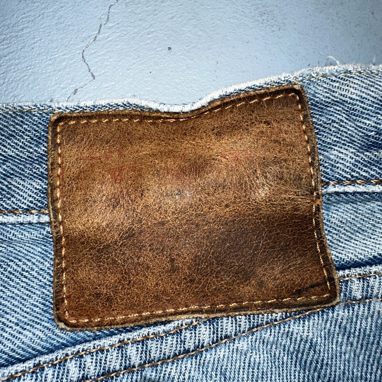 Levis 501 Y2K XX Straight Leg Jeans Blue VTG Light Wash 36x30 Act 38x29