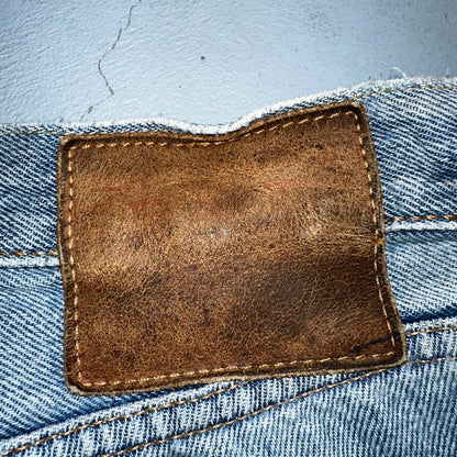 Levis 501 Y2K XX Straight Leg Jeans Blue VTG Light Wash 36x30 Act 38x29
