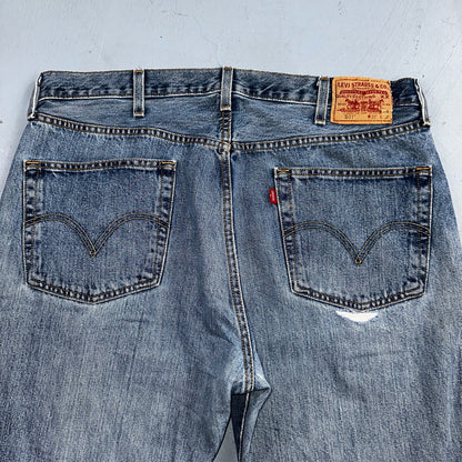 Levis 501 Vintage 90s XX Straight Leg Jeans Y2K Light Wash 38x32 Act 38x32