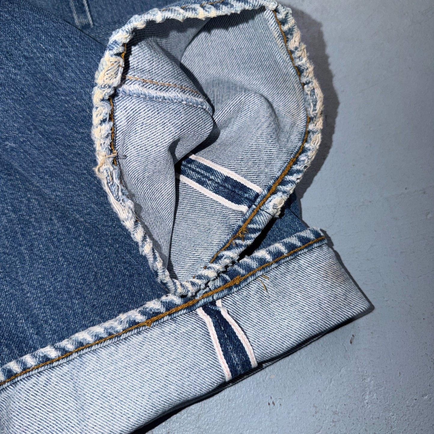 Levis 501 Vintage 80s Redline Selvedge USA XX Jeans Light Wash 34x38 Act 31x34